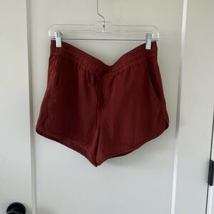 BR Maroon polyester shorts